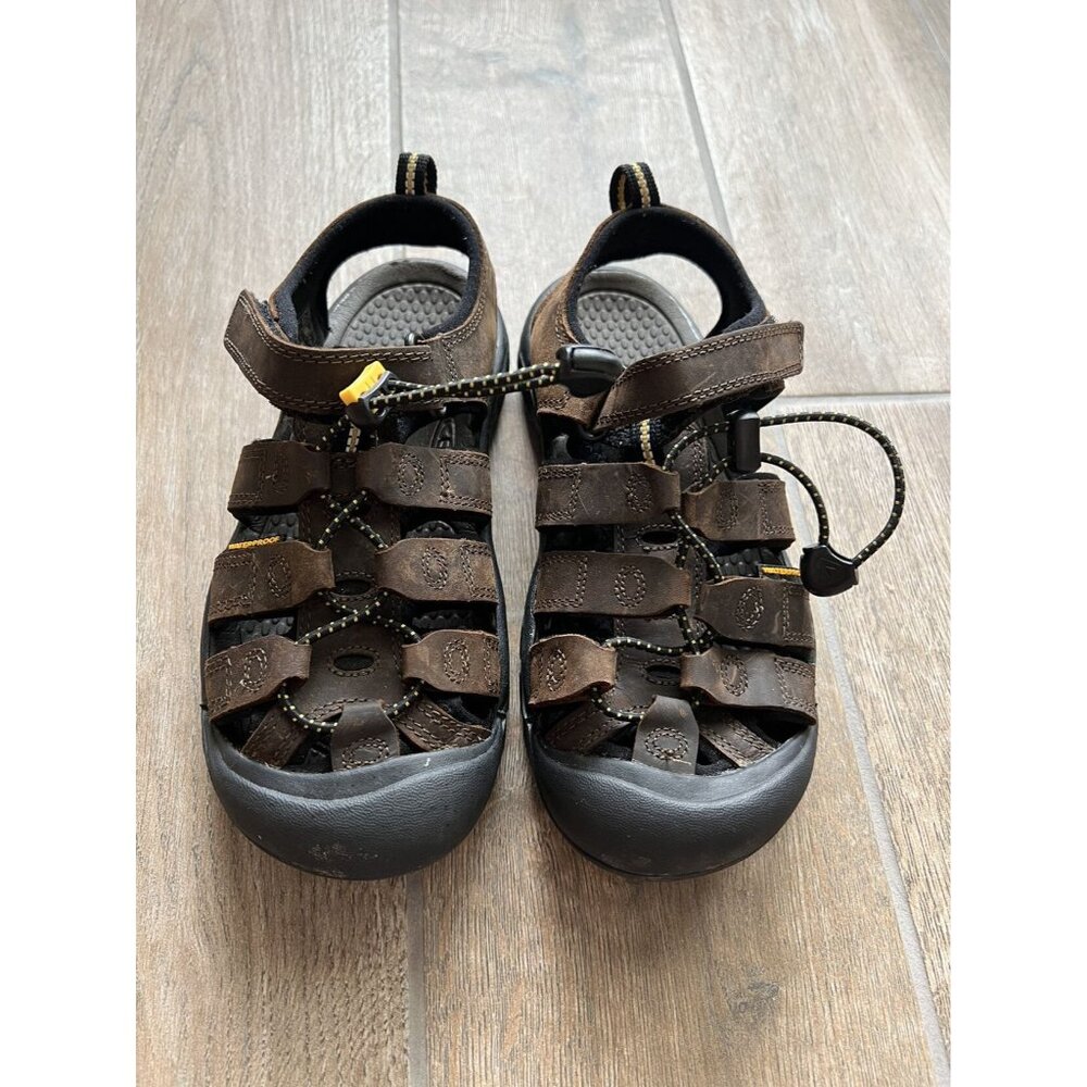 Keen Boys Brown Newport H2 Waterproof Sandals Sz 3